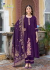 Gitanjali By Karissa Mal Chanderi Anarkali Kurti Set Wholesale Market In Surat
